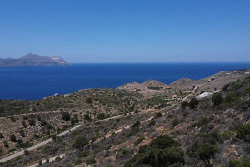 Kokkino Chorio Kreta, Kokkino Chorio: Ruhiges Hanggrundstück mit ewigem Meerblick zu verkaufen Grundstück kaufen
